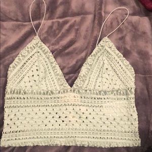 Urban Outfitters lace cropped top
